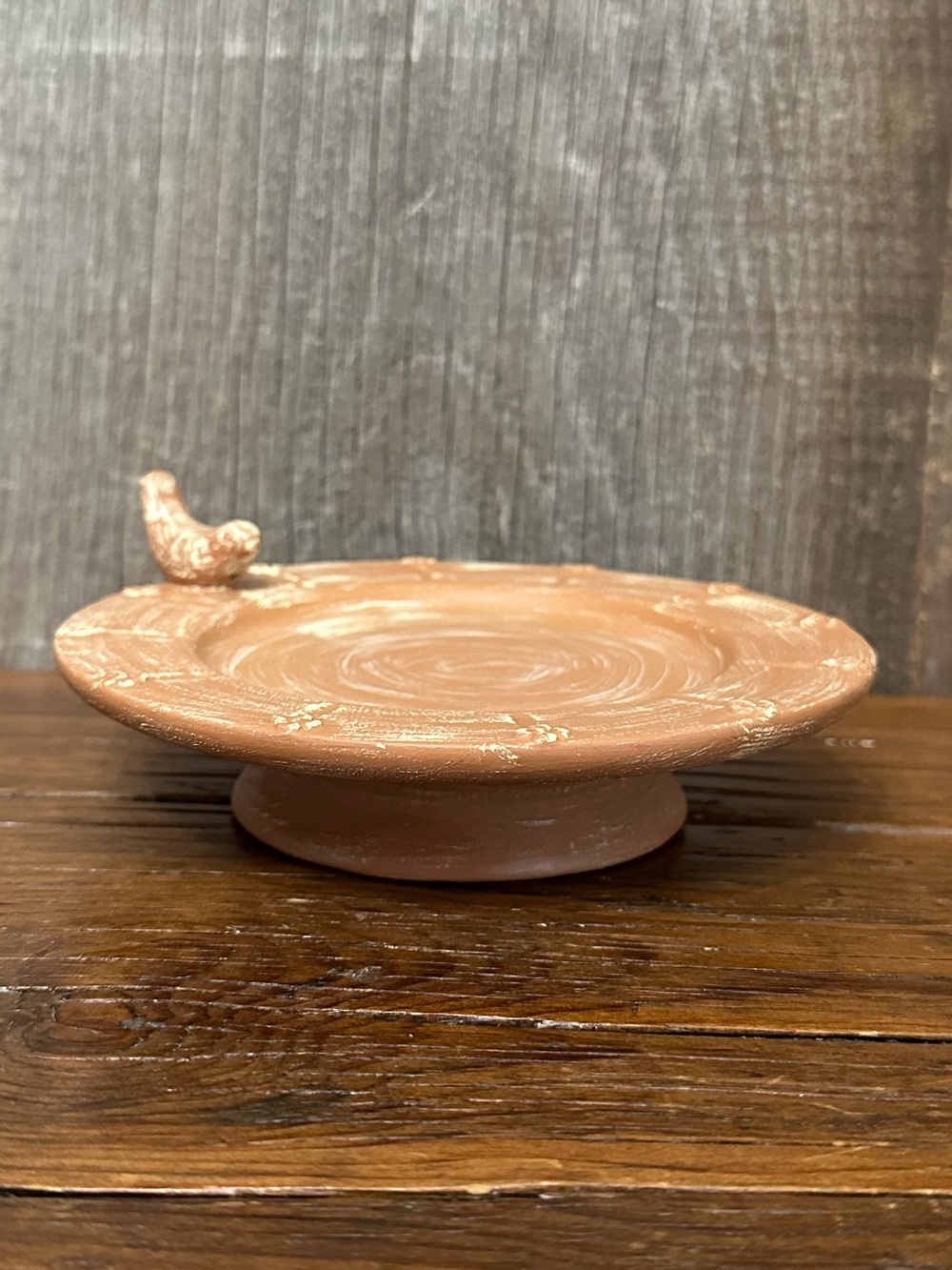 The White Barn Candle Co. Terra Cotta Candle Holder Bird Bath #2